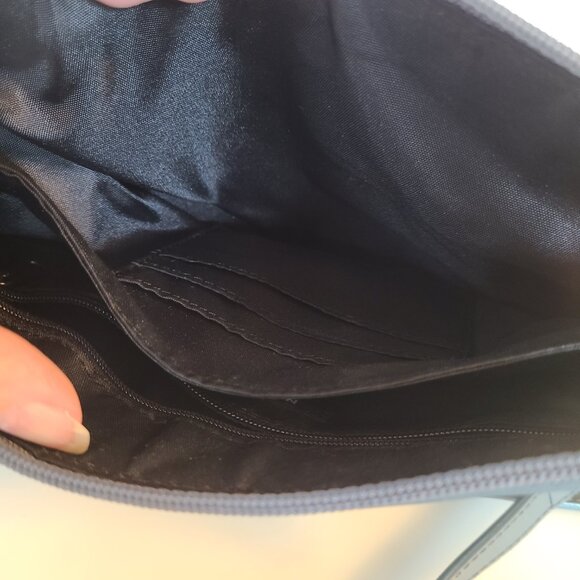 Vintage Nine West Sage Blue Crossbody Bag with Straps - Picture 6 of 12